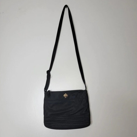 𝅺KATE Spade New York Nylon Shoulder Bag Black - Picture 5 of 11